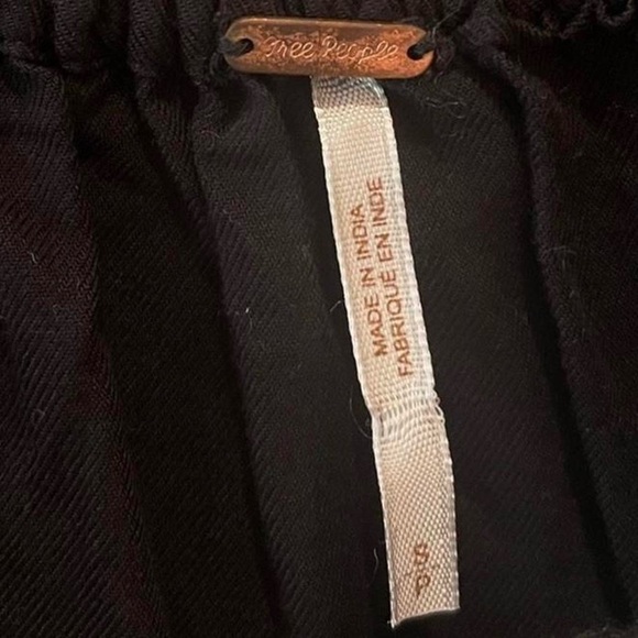 FREE PEOPLE Embroidered Floral Boho Peasant Dress Size Small - Picture 3 of 4